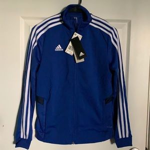 Adidas womens royal blue jacket brand new